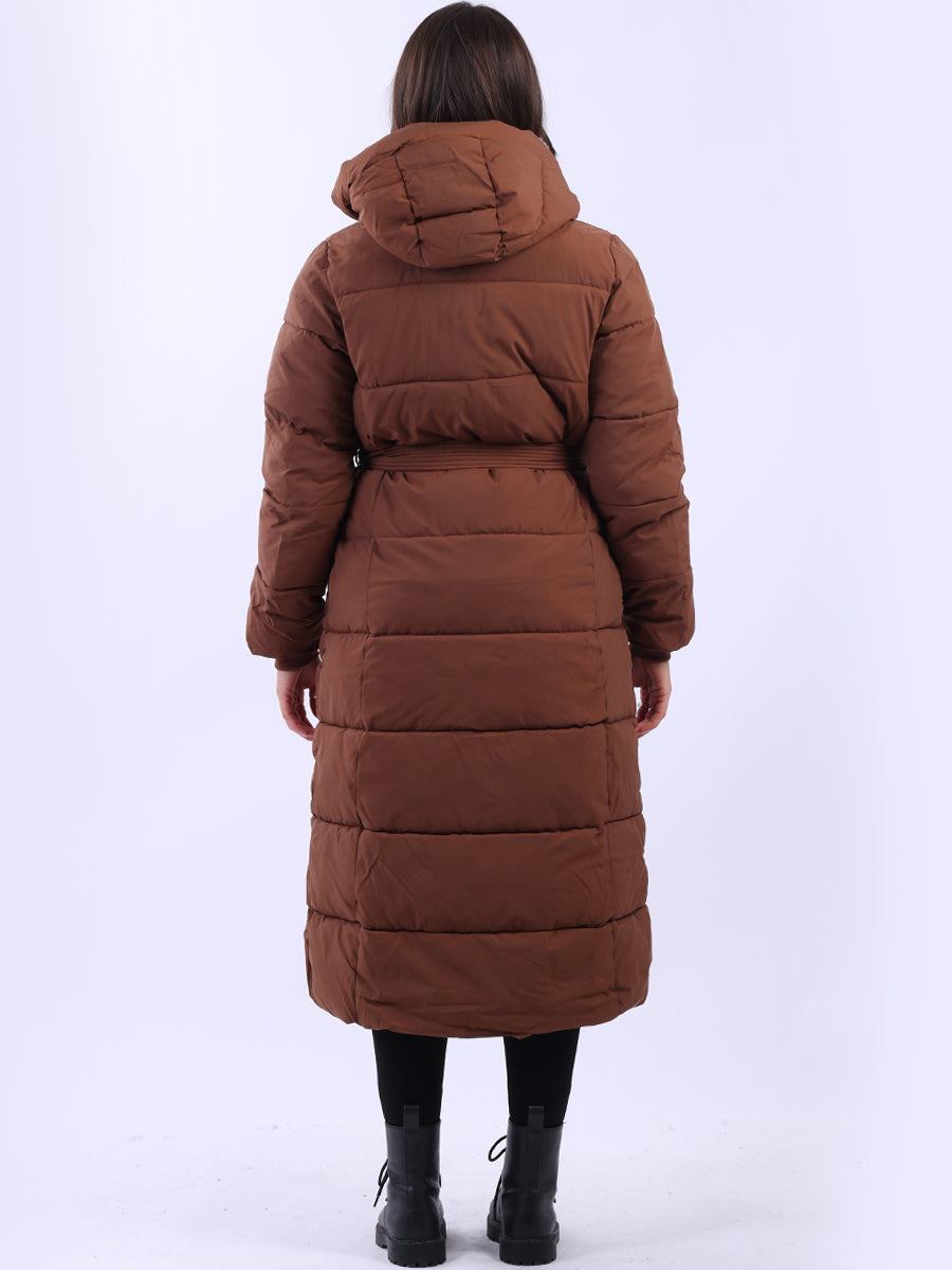 Made In Italy Women Oversized Puffer Padded Hoodie Coat