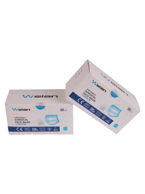 3 Ply ISO Certified Disposable Surgical Face Mask (PACK OF 50)