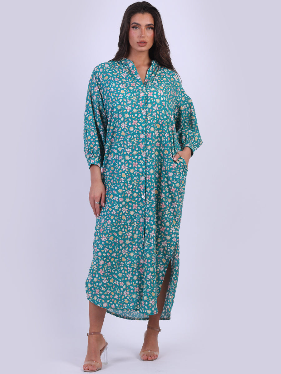 Floral Cotton Maxi Dress