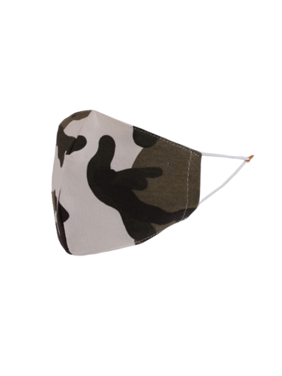 Camouflage Print Cotton Face Mask (PACK OF 5)