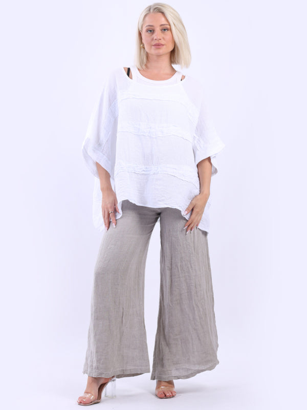 Plain Batwing Vintage Wash Patches Crop Top