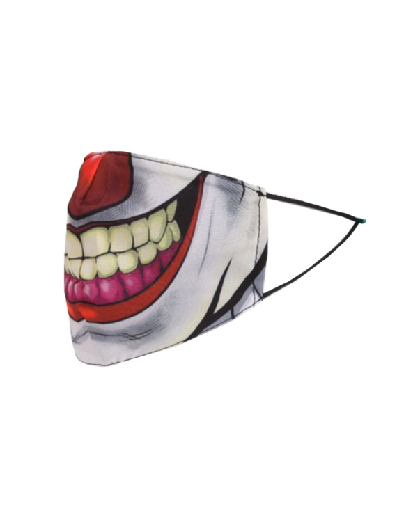 Reusable Cotton Joker Print Face Mask (PACK OF 5)