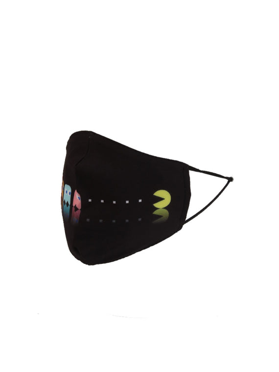Made In Italy Pac-Man Game Print Reusable Cotton Face Mask (PACK OF 5)