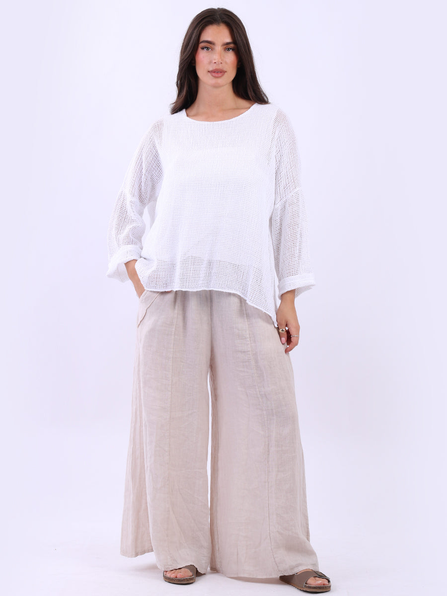 2 Layered Mesh Net Cotton Crop Top