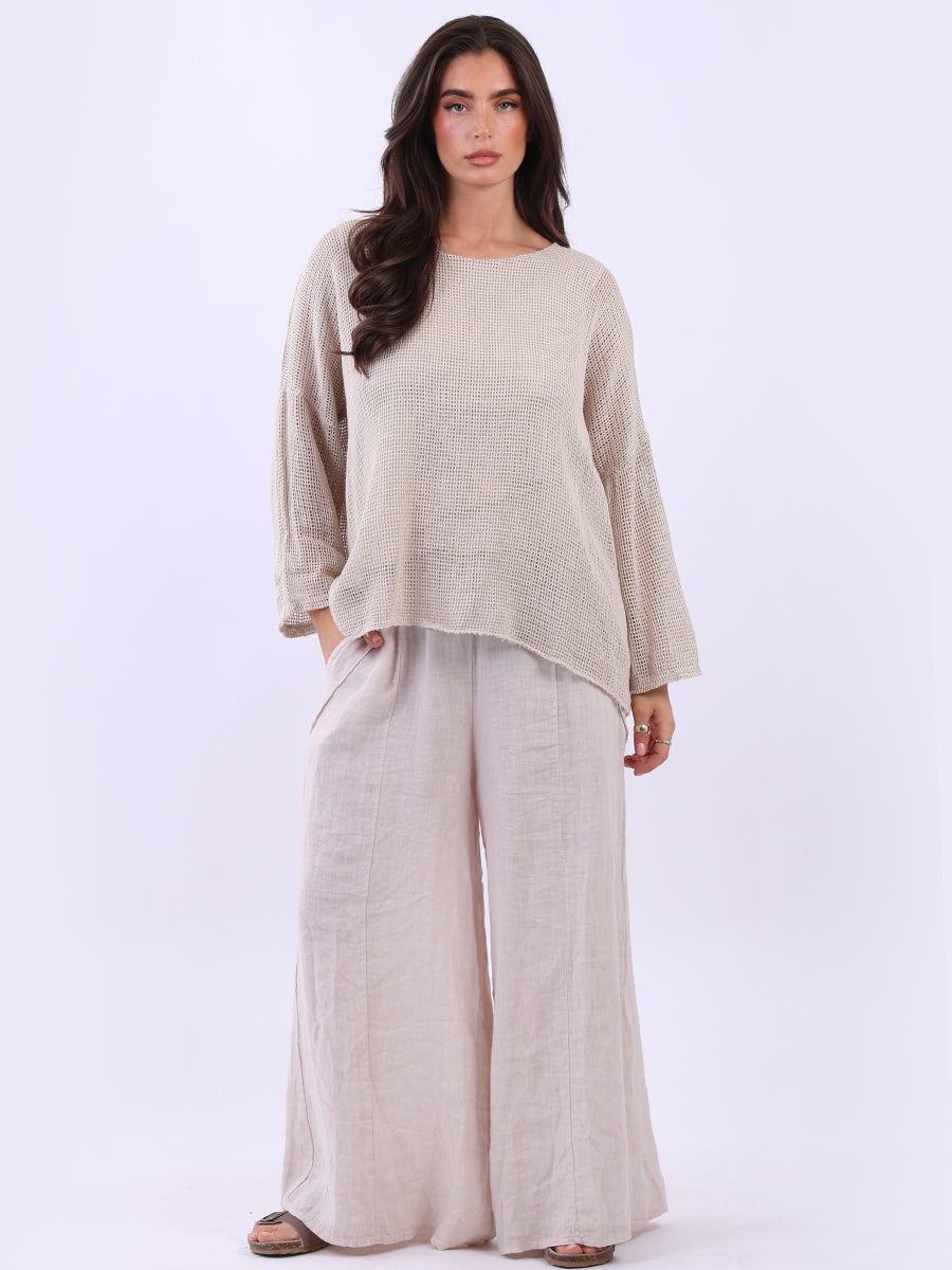 2 Layered Mesh Net Cotton Crop Top