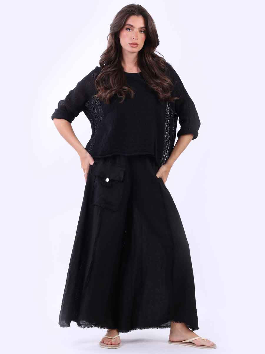 2 Layered Mesh Net Cotton Crop Top