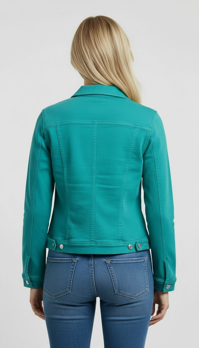 Women Button Down Denim Cotton Jacket