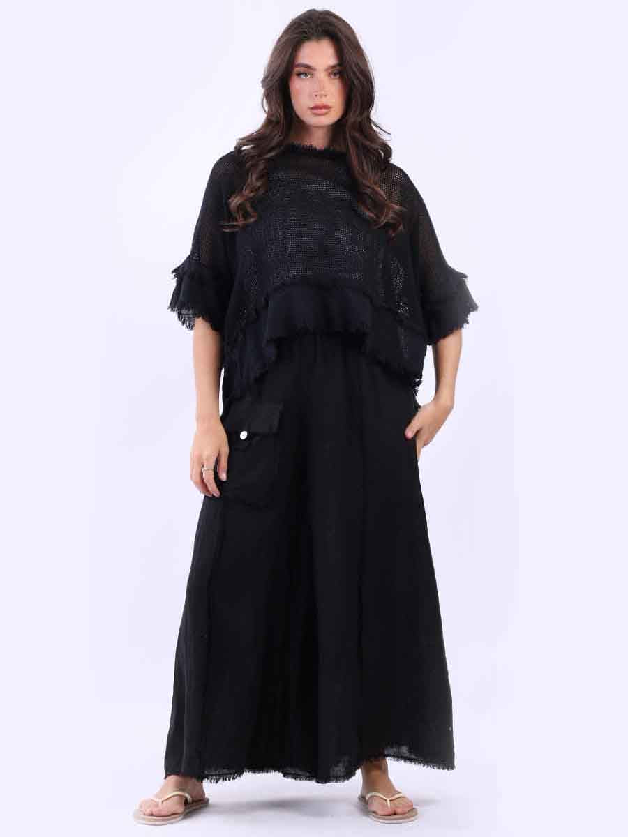 Mesh Net Top Black