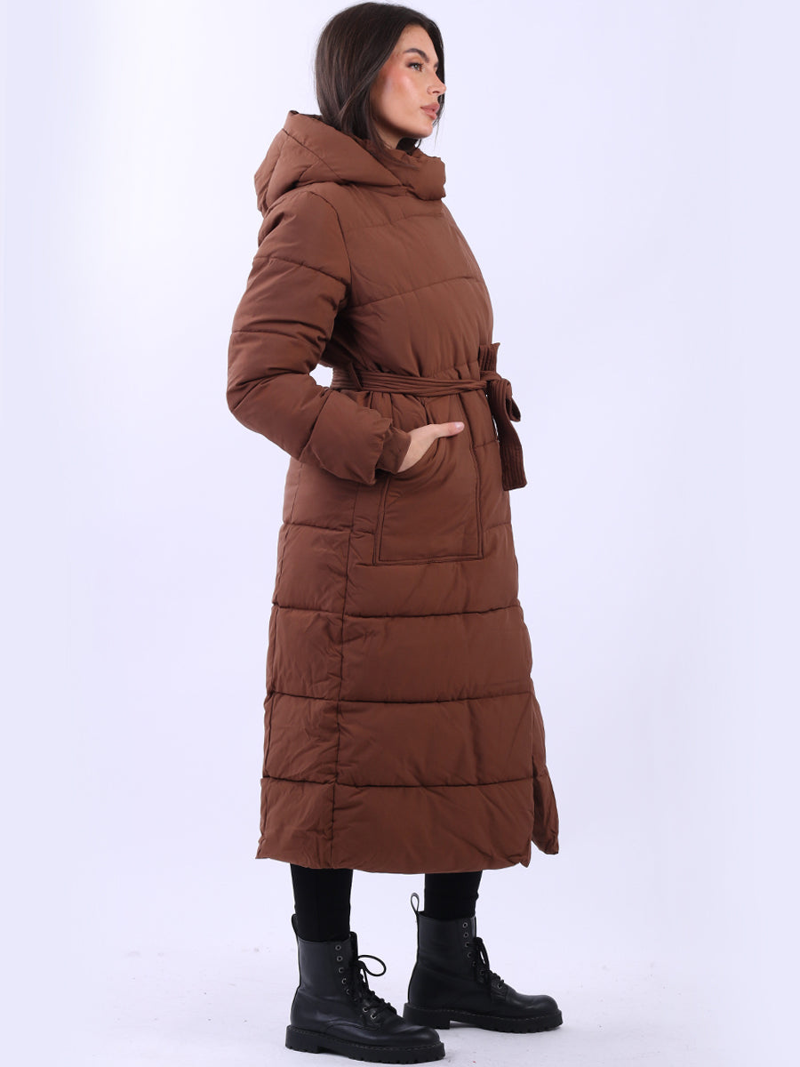 Made In Italy Women Oversized Puffer Padded Hoodie Coat