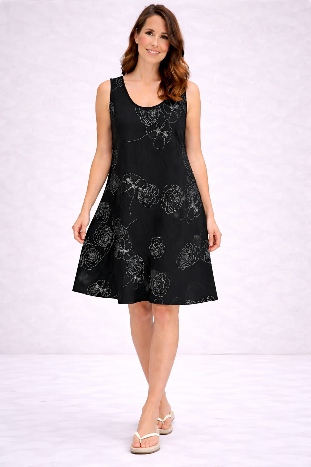 Cotton Tank Dress Black