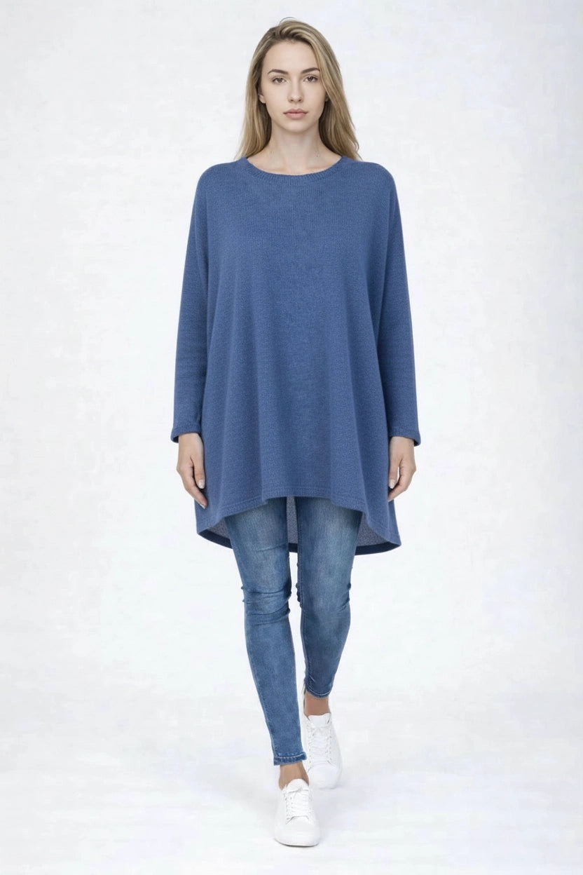 Batwing Tunic Top Denim