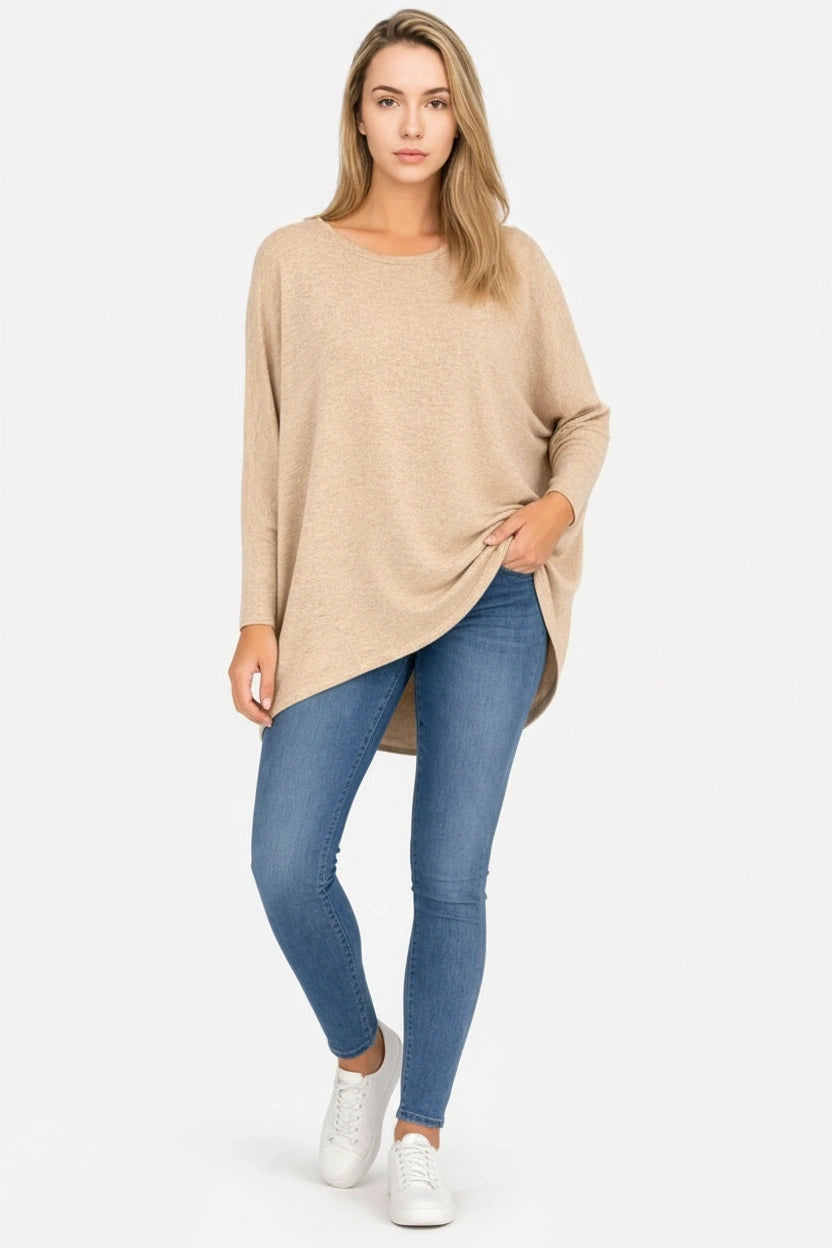 Batwing Tunic Top Mustard