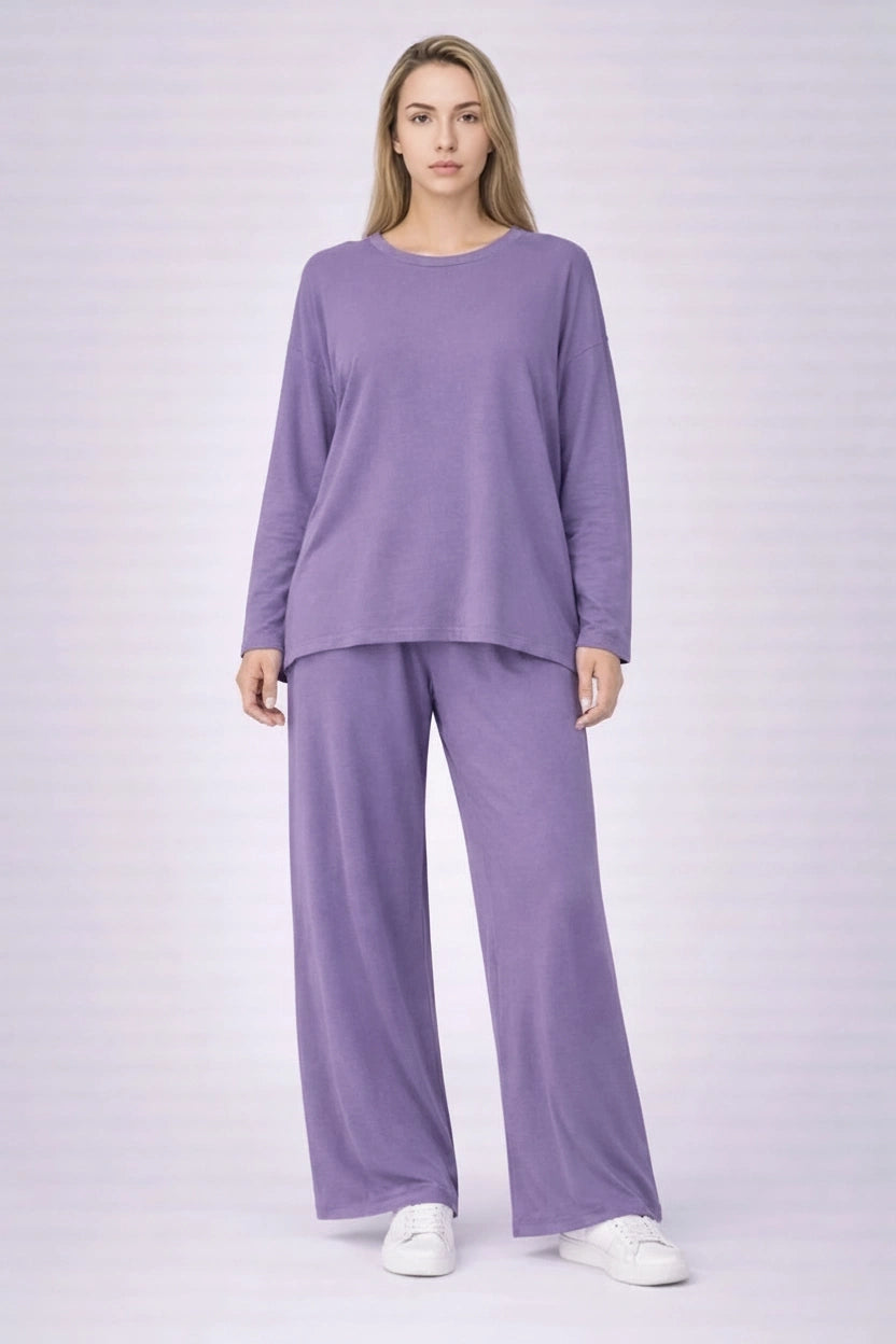 Plus Size Lounge Wear Lilac