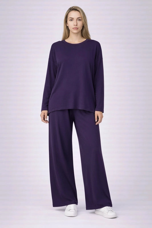 Plus Size Lounge Wear Purple
