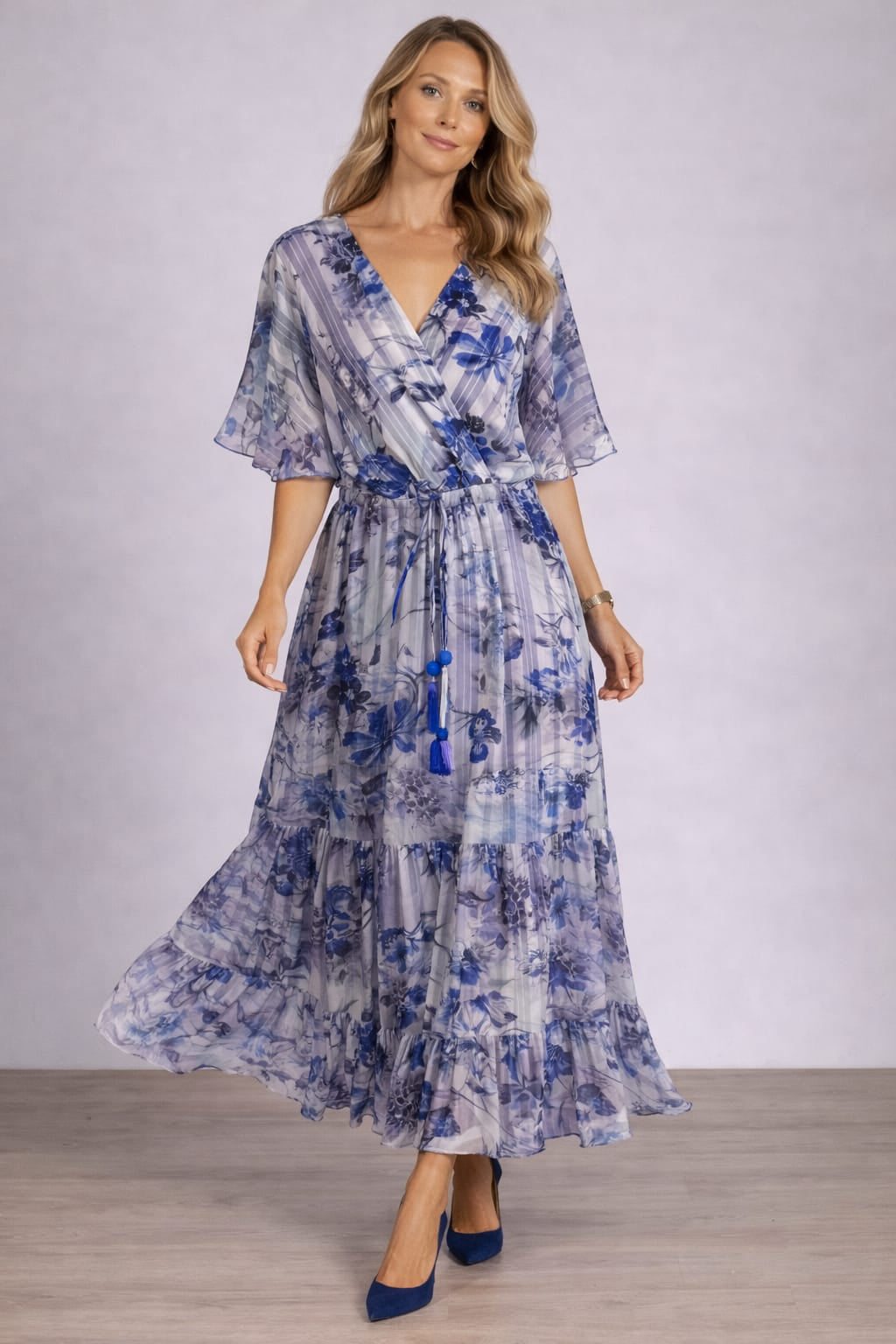 Boho Floral Maxi Denim