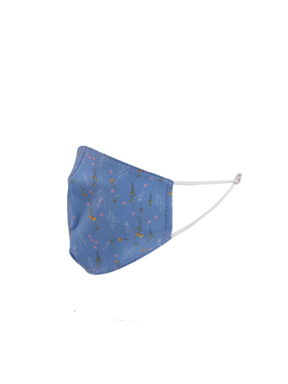 Italian Made Floral Print 2 Layered Cotton Face Mask (PACK OF 5)