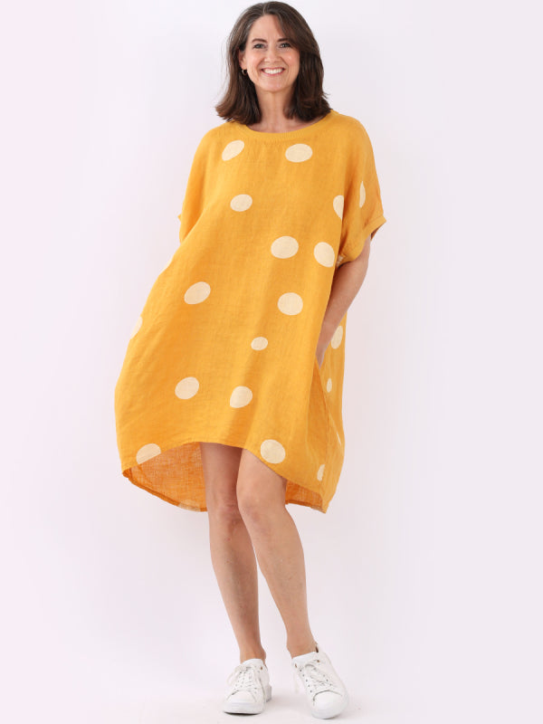 Polka Dot Oversized Midi Slouchy Dress