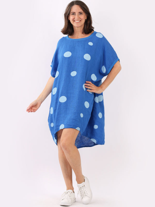 Polka Dot Oversized Midi Slouchy Dress