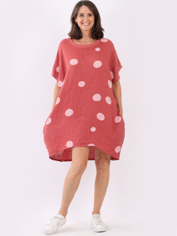 Polka Dot Oversized Midi Slouchy Dress