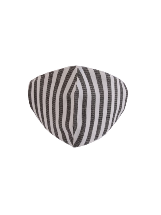 Cotton Stripe Print 2 Layered Face Mask (PACK OF 5)
